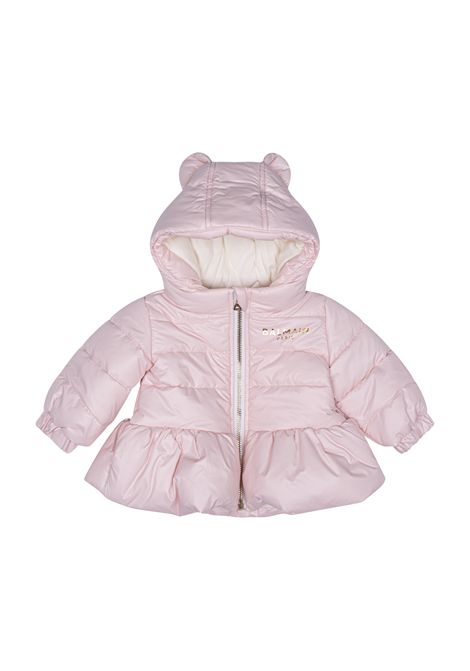 Piumino con cappuccio BALMAIN KIDS | BZ2010 N0371500OR